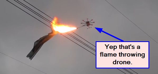 Flame Throwing Drones!